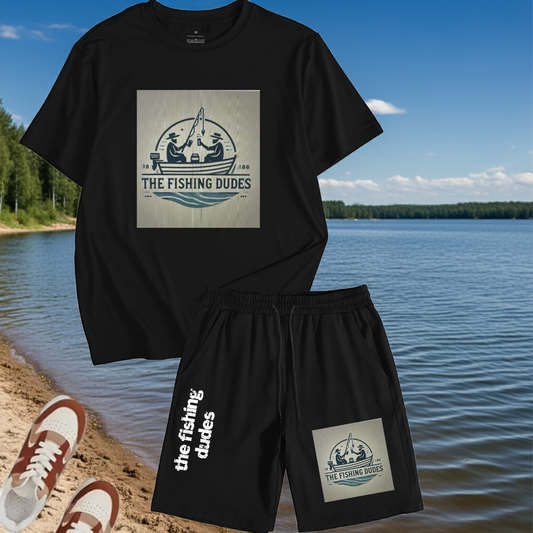 t-shirt and shorts set carp fishing